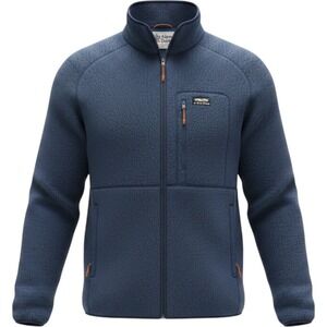 Alpine Design Mens Sherpa Fleece Jacket Full Zip Navy Blue XXL New With Tags